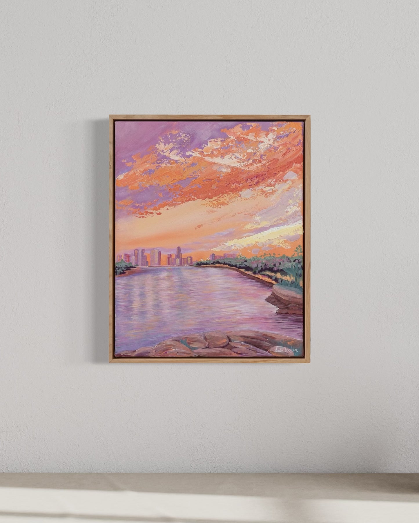 SOLD Kangaroo Point Sunset (Original Art)