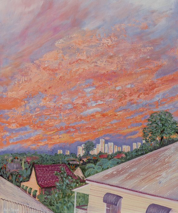 SOLD West End Rooftops I (Original Art)