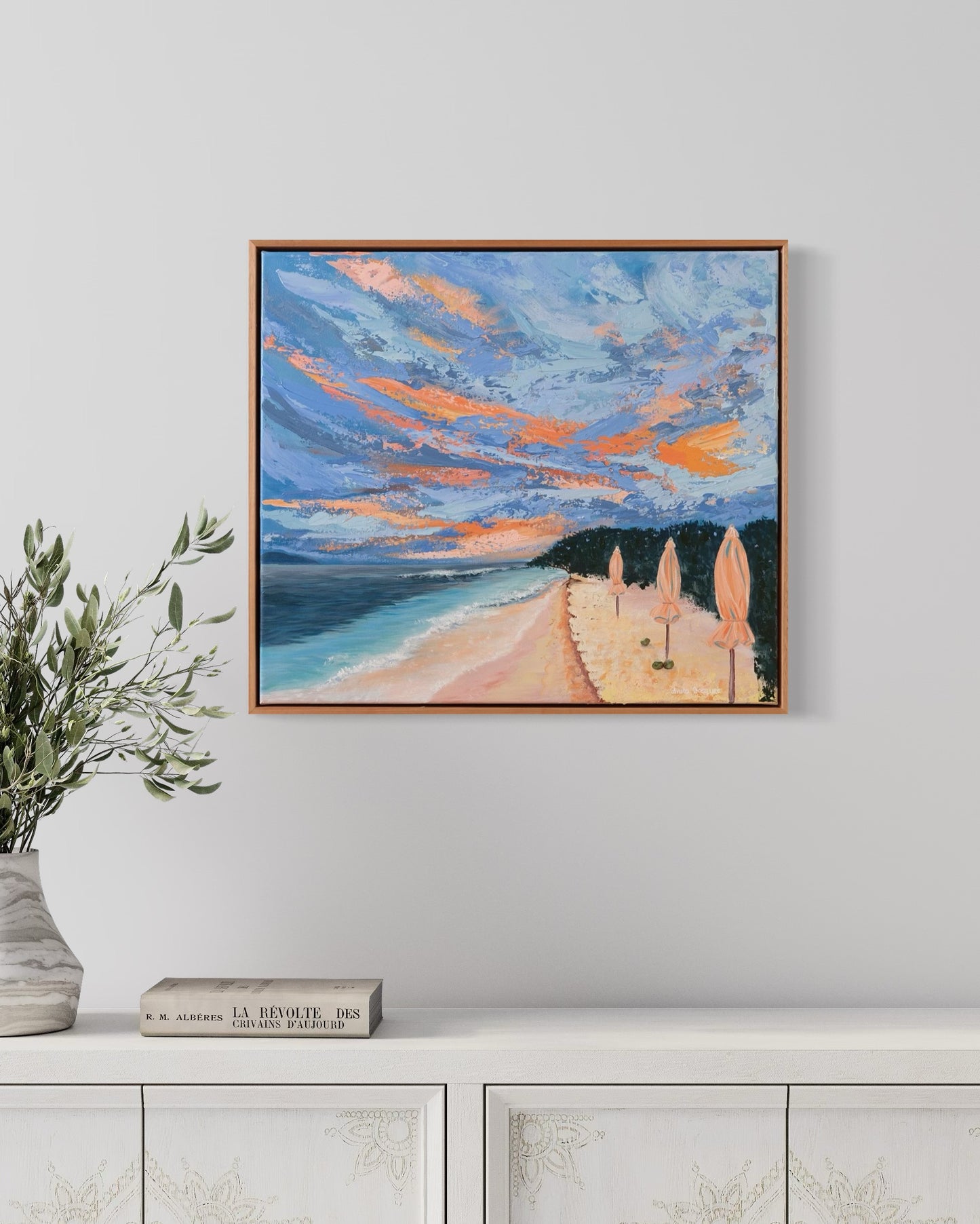 Stormy Summer Dusk - Gili T (Original Art)