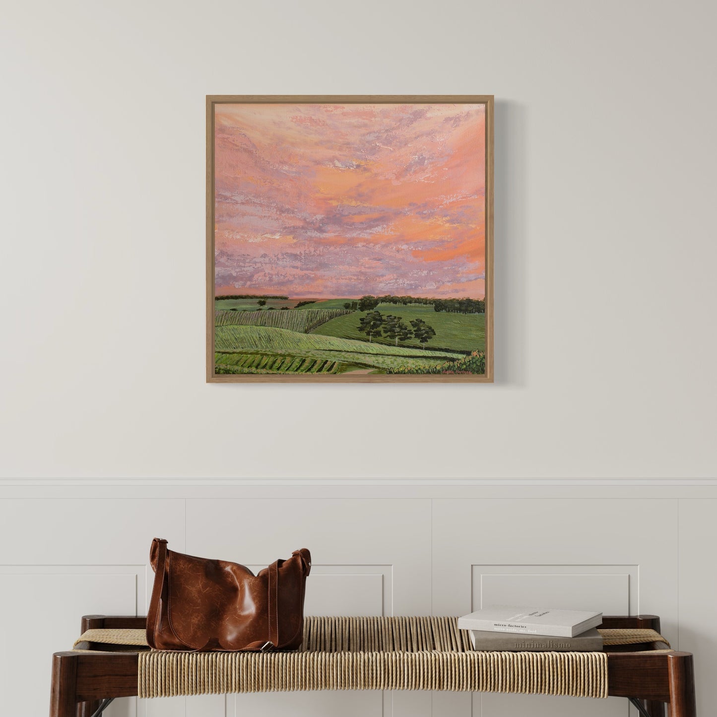 SOLD Orange Vineyard Sunset (Original)