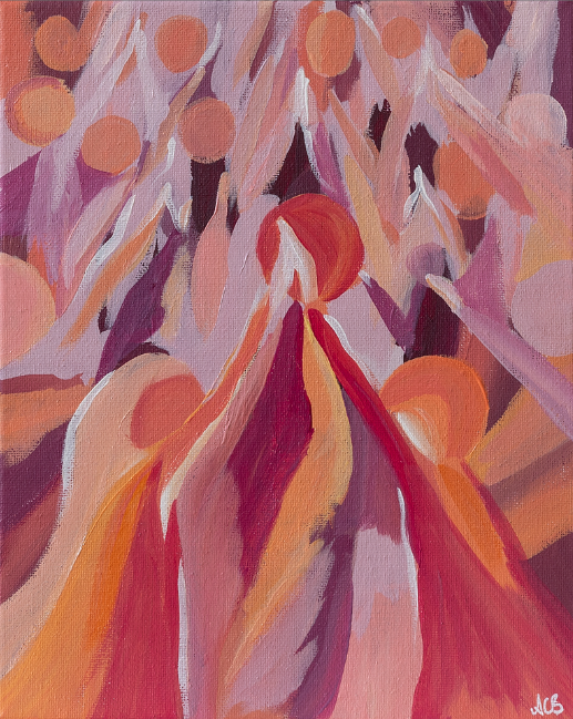 Women Supporting Women – High Five (Original Art)