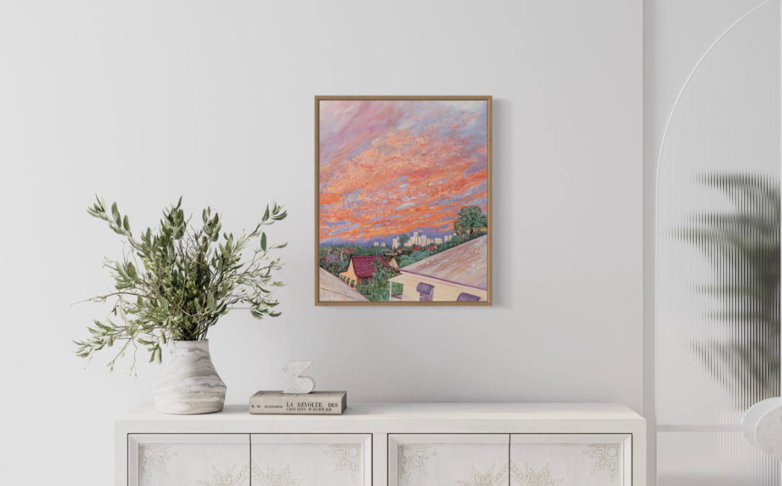 SOLD West End Rooftops I (Original Art)