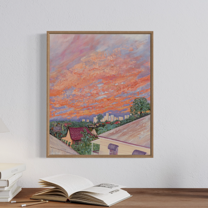 SOLD West End Rooftops I (Original Art)