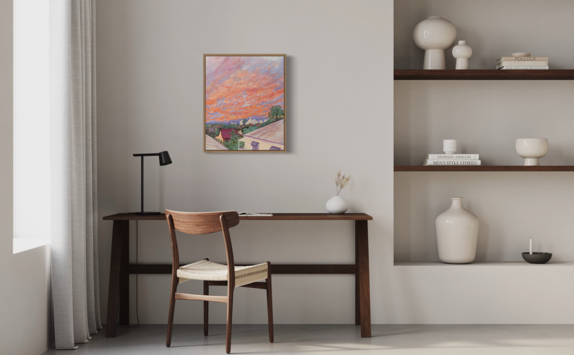 SOLD West End Rooftops I (Original Art)