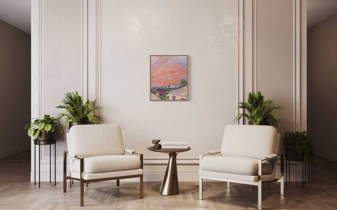 SOLD West End Rooftops I (Original Art)